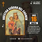Hoy celebramos a la Virgen del Carmen, la madre que nos invita a orar y nos libra del infierno